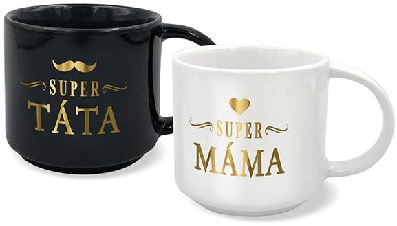 Nekupto Hrnečky pro pár Super máma a Super táta
