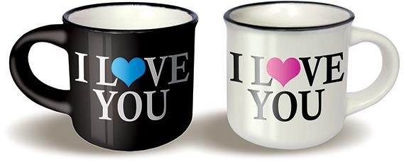 Nekupto Mini hrnečky pro pár I love you