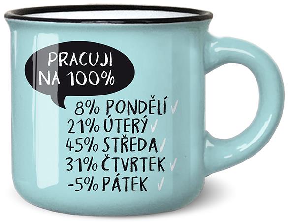 Nekupto Mini hrneček na kávu Pracuji na 100 %