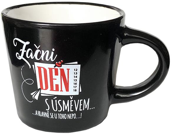 Nekupto Mini hrneček na kávu Začni den s úsměvem