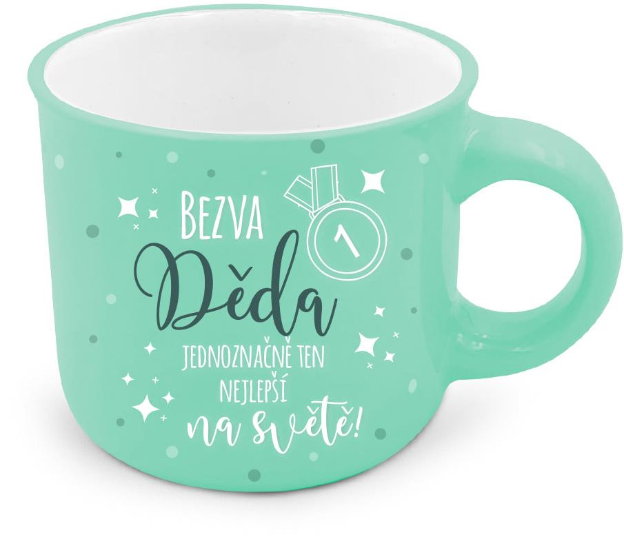 Nekupto Dárkový mini hrneček Bezva děda - jednoznačně ten nejlepší na světě