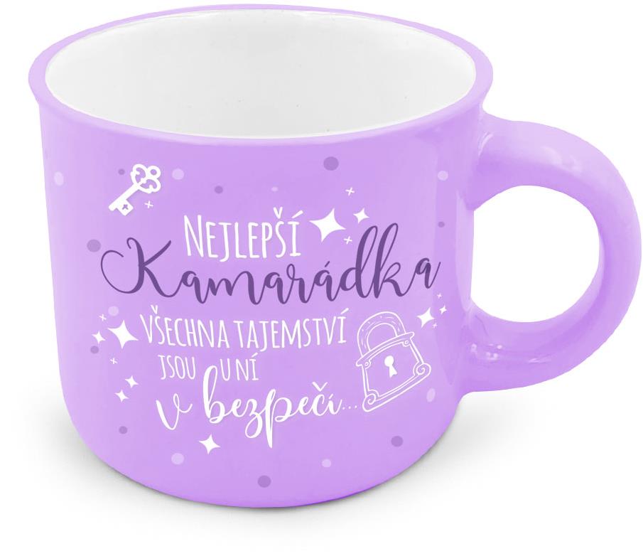 Nekupto Dárkový mini hrneček Nejlepší kamarádka - všechna tajemství jsou u ní v bezpečí