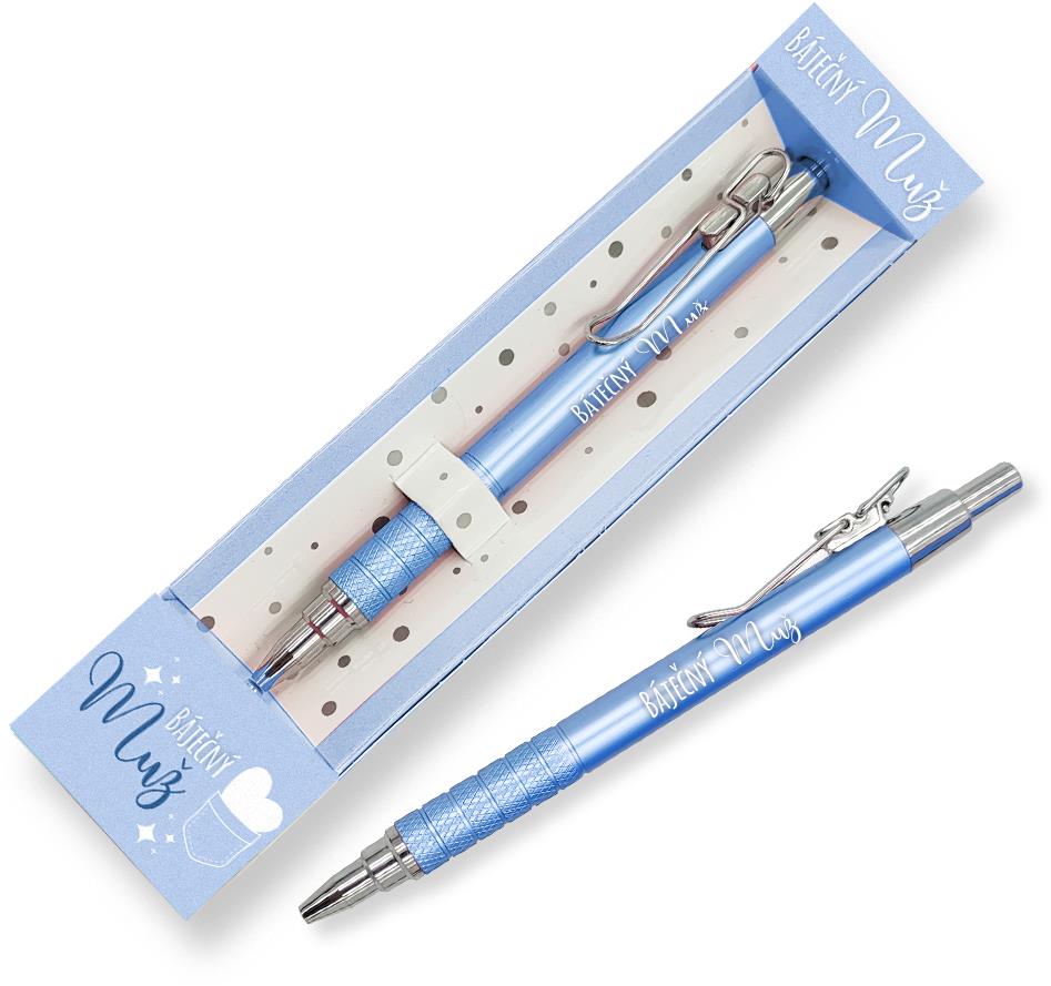 Nekupto Dárková propiska Báječný muž se srdcem na pravém místě