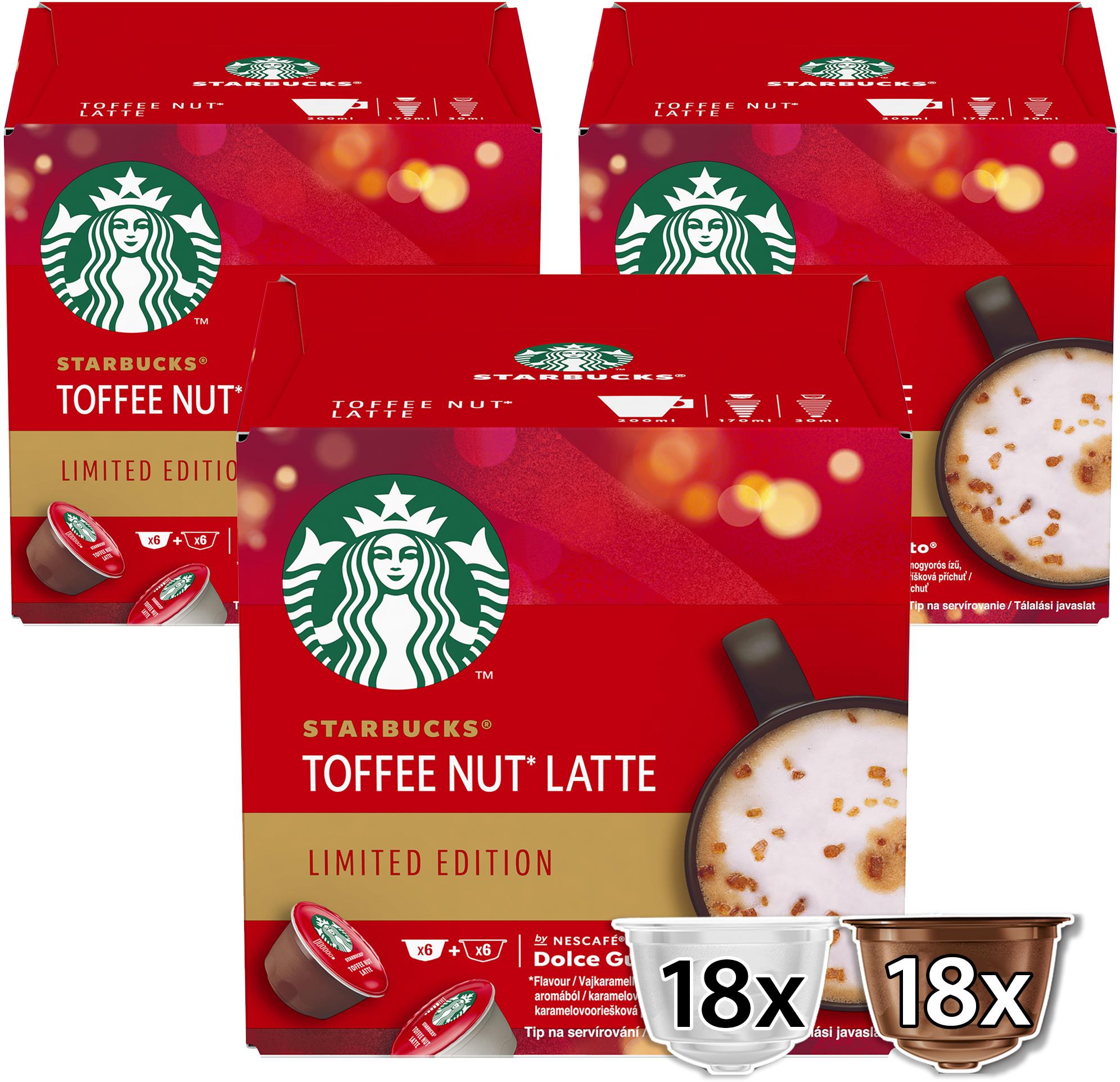 STARBUCKS® Toffee Nut Latte by NESCAFE® Dolce Gusto® limitovaná edice, 3 balení