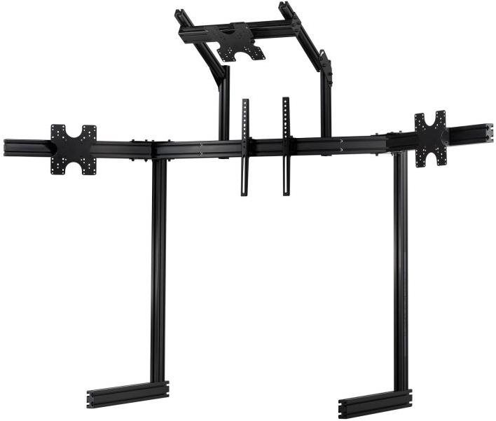 Next Level Racing ELITE Free Standing Quad Monitor Stand, Samostatný stojan pro 4 monitory, černý