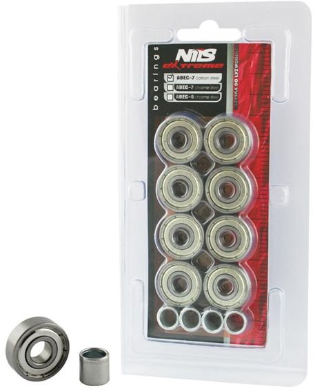 ABEC 7 CHROME LOŽISKA NILS EXTREME (8 KS)