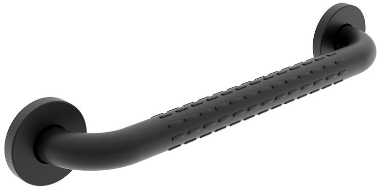 Nimco Bezpečnostní madlo do koupelny a WC černé – 40 cm nerez nosnost 150 kg BMC-9040-90