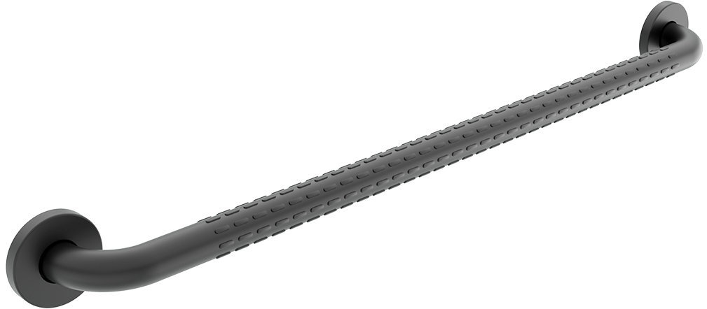 Nimco Bezpečnostní madlo do koupelny a WC černé – 80 cm nerez nosnost 150 kg BMC-9080-90