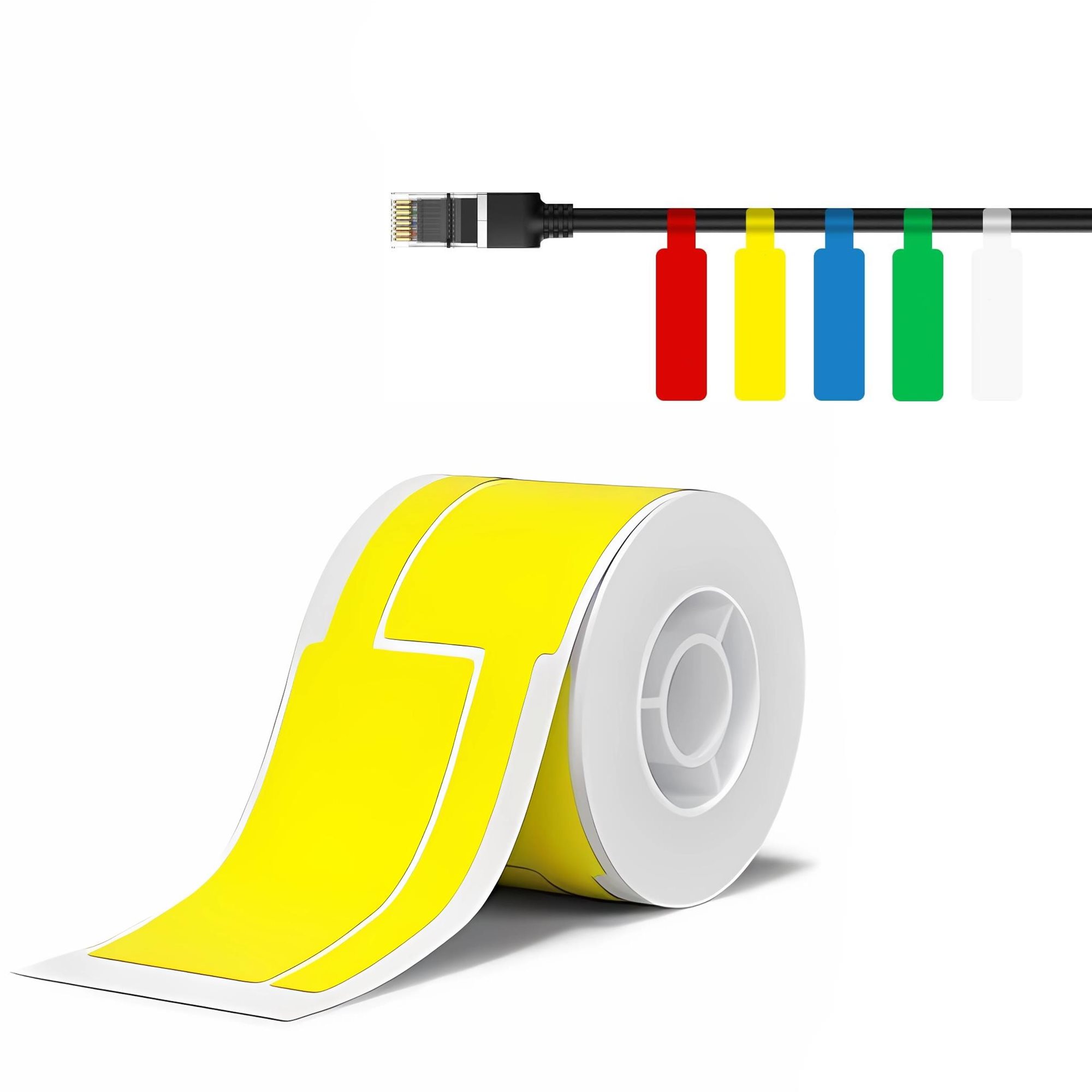 Niimbot štítky na kabely T 25x76mm 200ks Žluté pro B21, B21S, B3, B1S