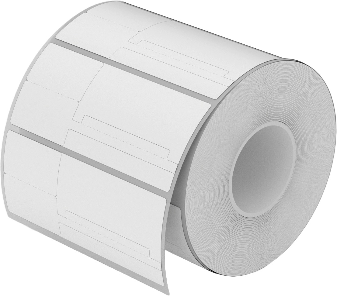 Niimbot štítky T 25x30mm+47mm, 900ks bílé, pro K3