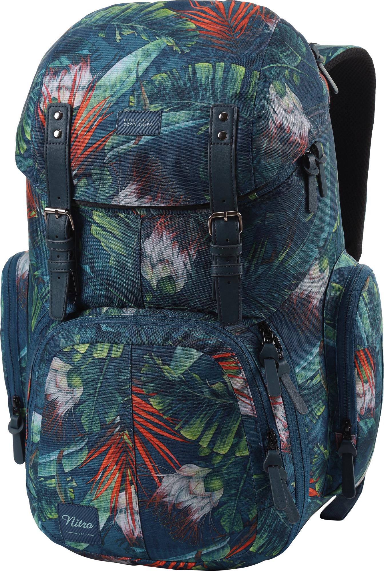 Batoh Nitro Weekender Tropical s tropickým vzorem