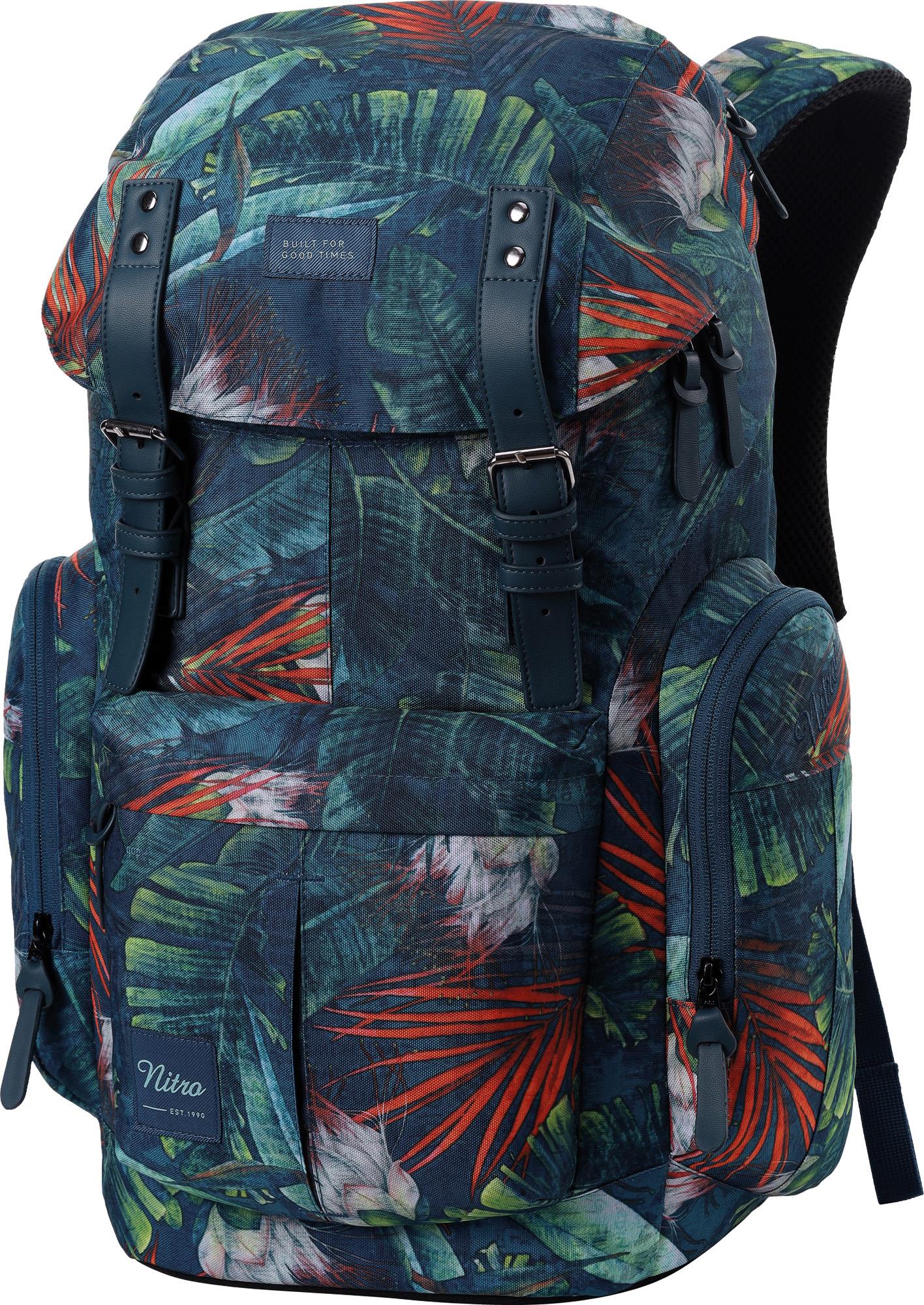 Batoh Nitro Daypacker Tropical s moderním designem a prostornými kapsami.