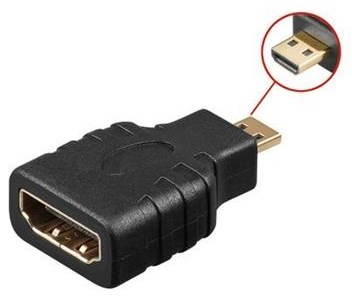 PremiumCord Adapter HDMI A samice - micro HDMI D samec