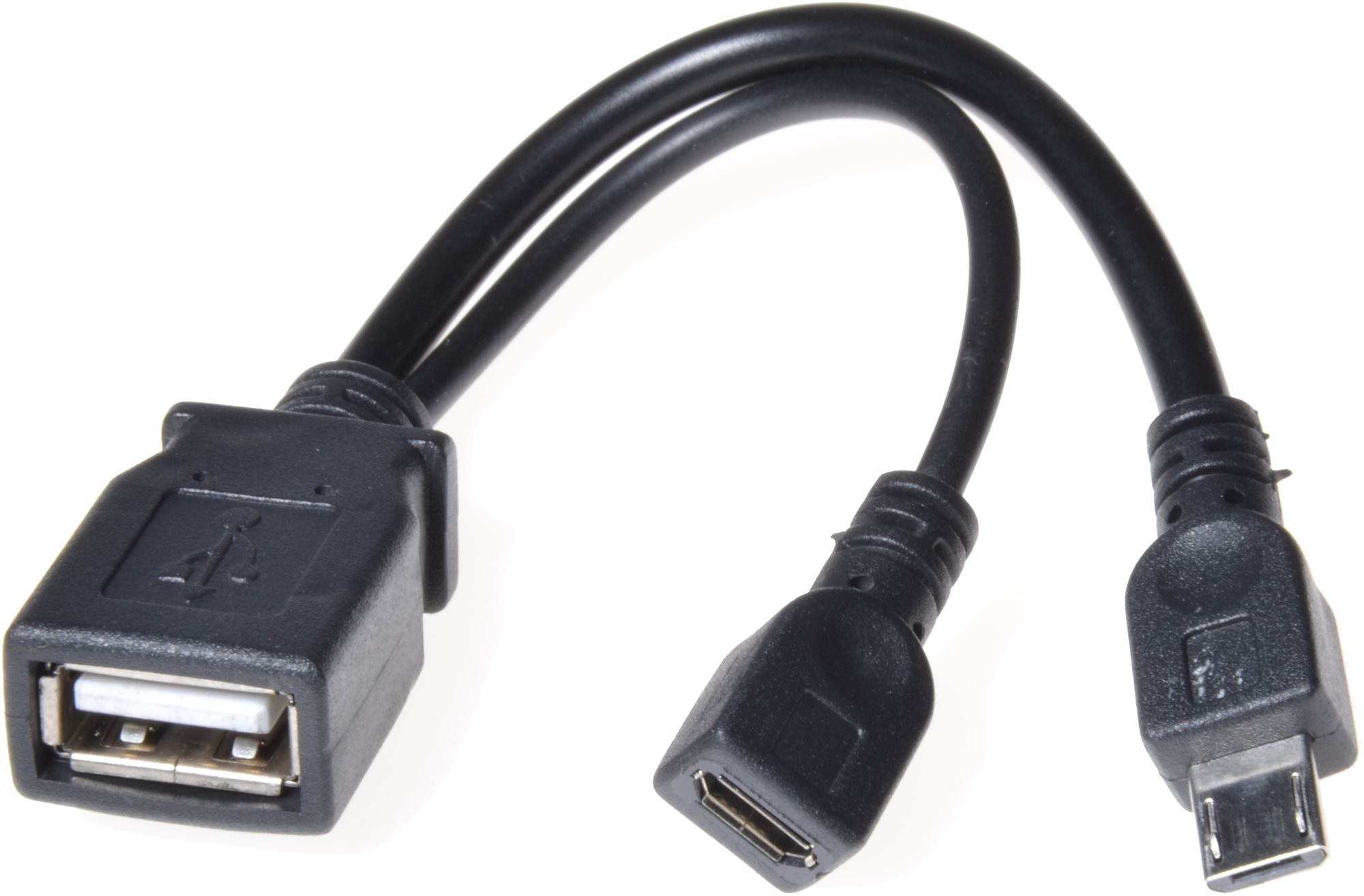 PremiumCord USB A/ female + Micro USB/ female