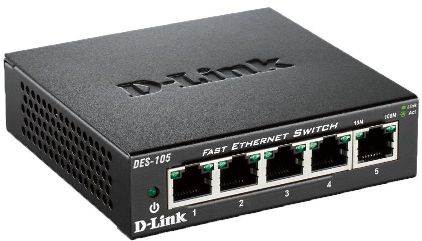 D-Link DES-108/E - 8-portový switch s Gigabit Ethernet