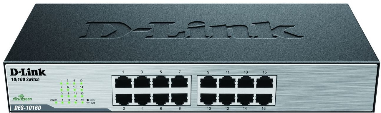 D-Link DES-1016D 16-portový switch