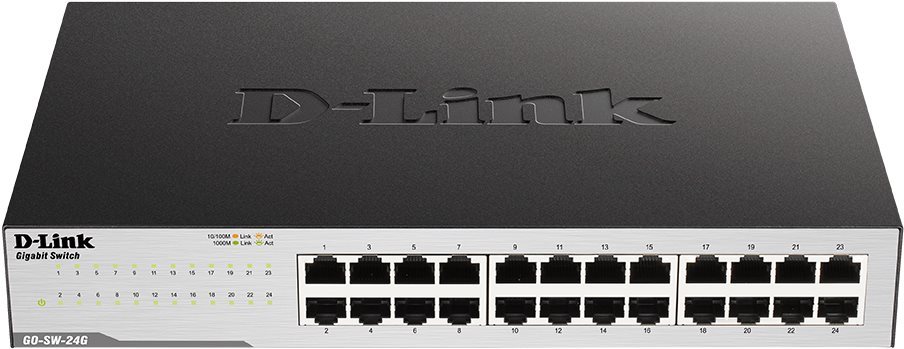 D-Link GO-SW-24G - Gigabitový switch s 24 porty
