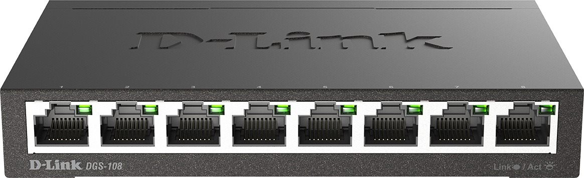 D-Link DGS-108/E - 8portový Gigabitový Switch