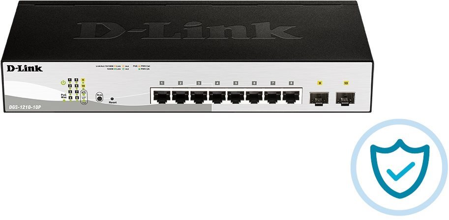 D-Link DGS-1210-10P 10-portový PoE switch