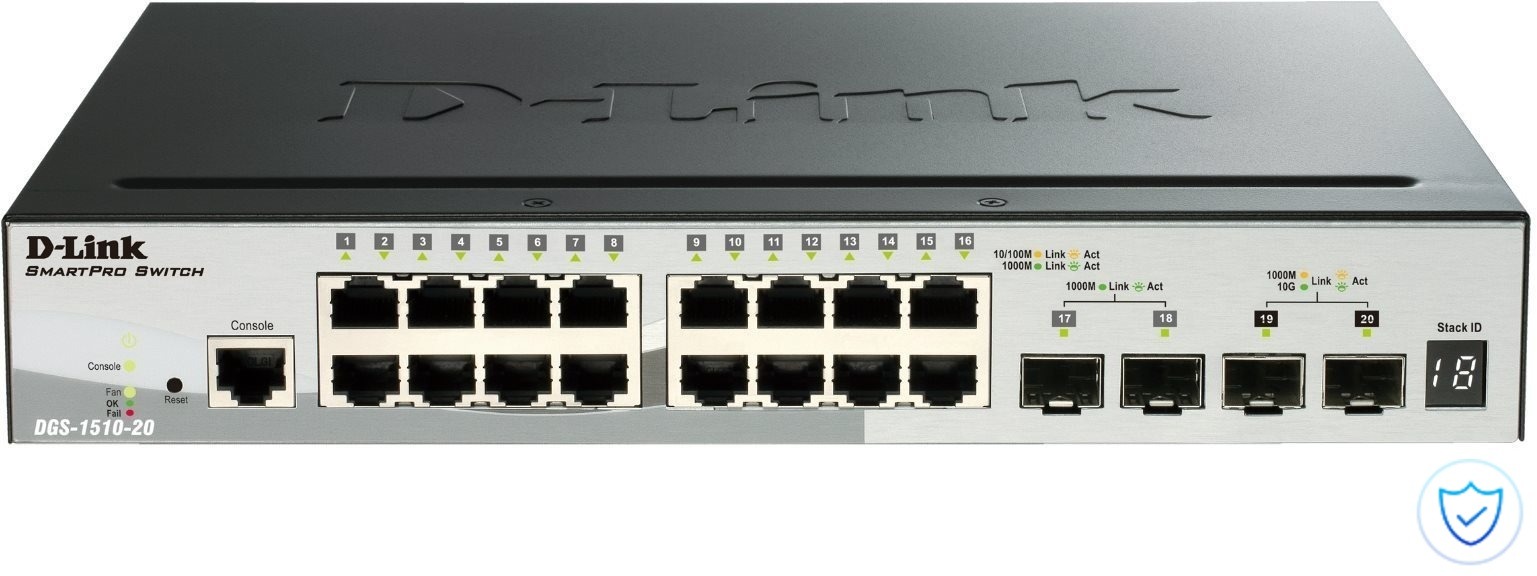 D-Link DGS-1510-20 gigabitový switch