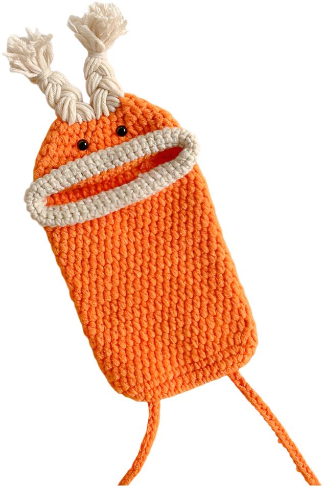 ANNAM Háčkovaná taška oranžová