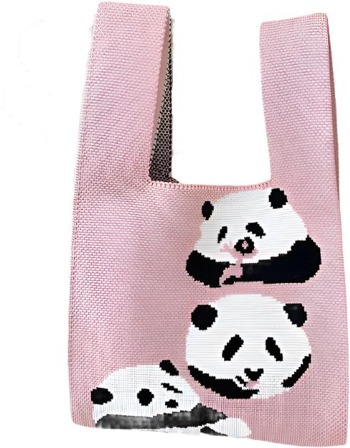 ANNAM 3 Pandy tote bag růžová 35 × 20 cm