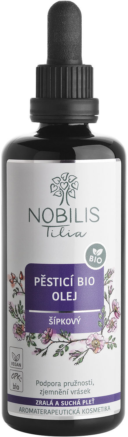 Nobilis Tilia Pěsticí BIO olej šípkový 100 ml, fialové sklo