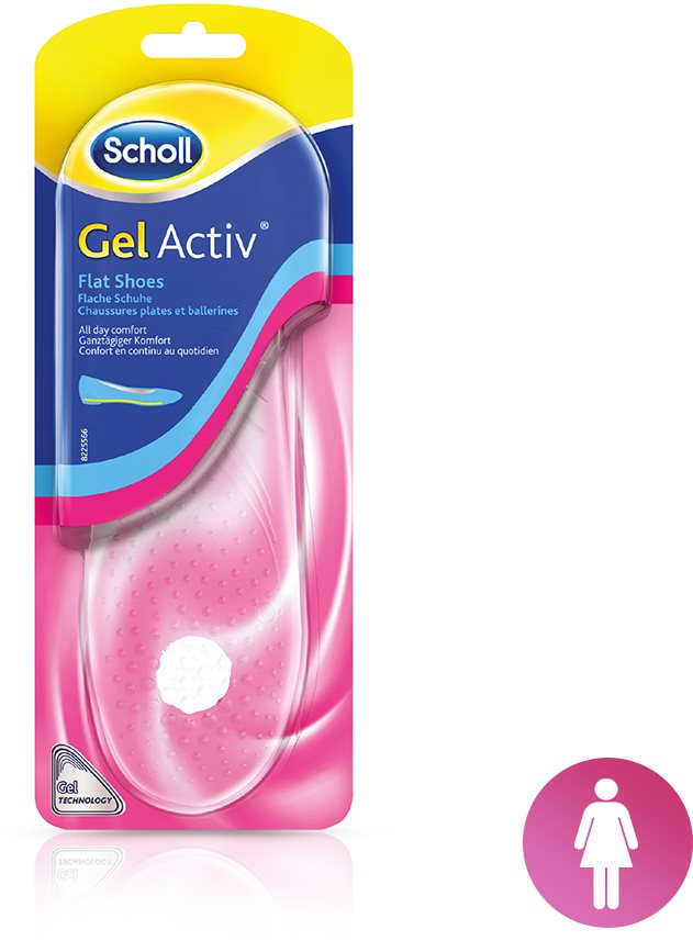 SCHOLL GelActiv Gelové vložky do bot s plochou podrážkou