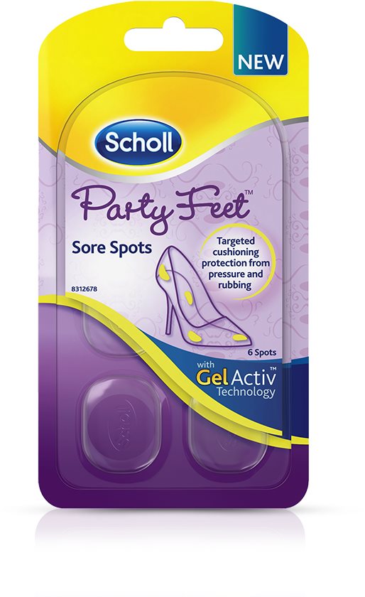 SCHOLL Party Feet GelActiv Polštářky na citlivá místa - chodidla 1 pár