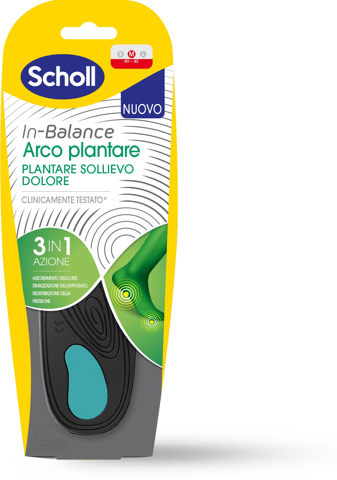 SCHOLL In-Balance Arch Insole Medium