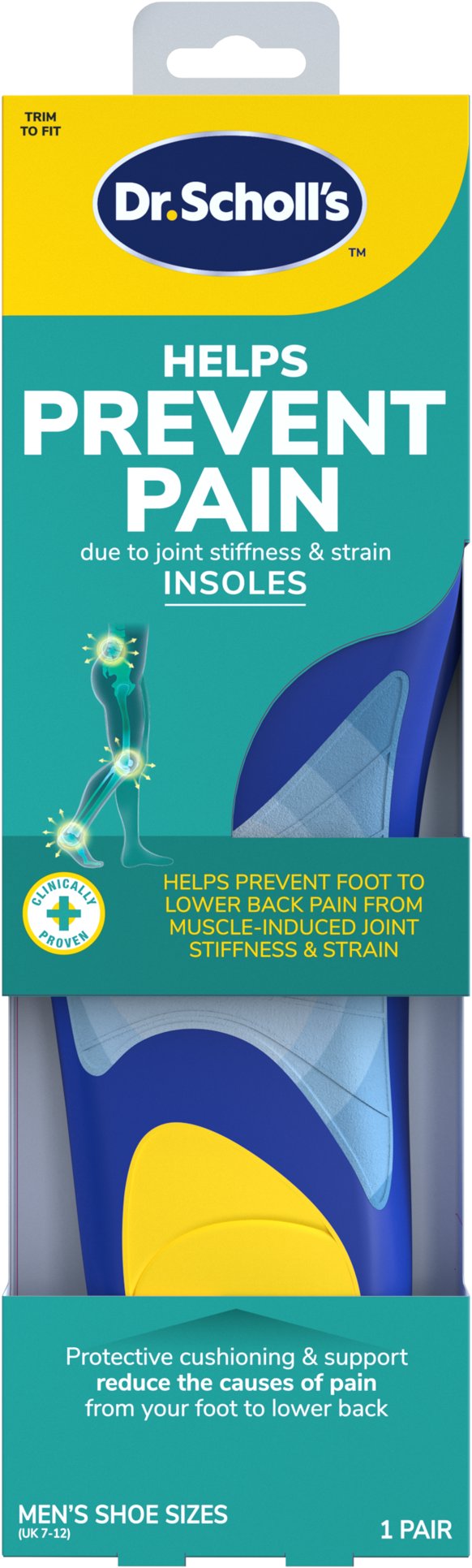 SCHOLL Prevent Pain Insoles Large