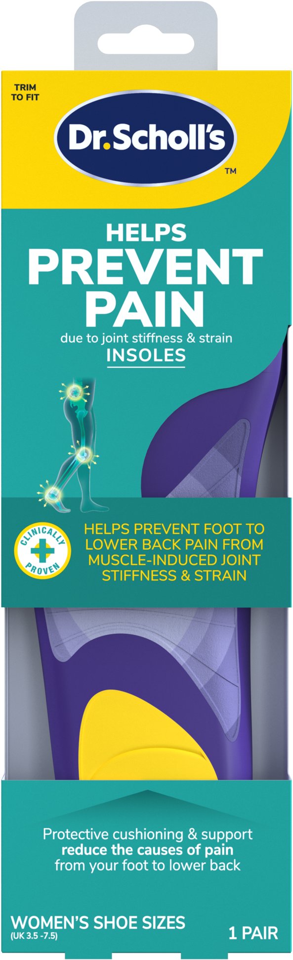 SCHOLL Prevent Pain Insoles Small