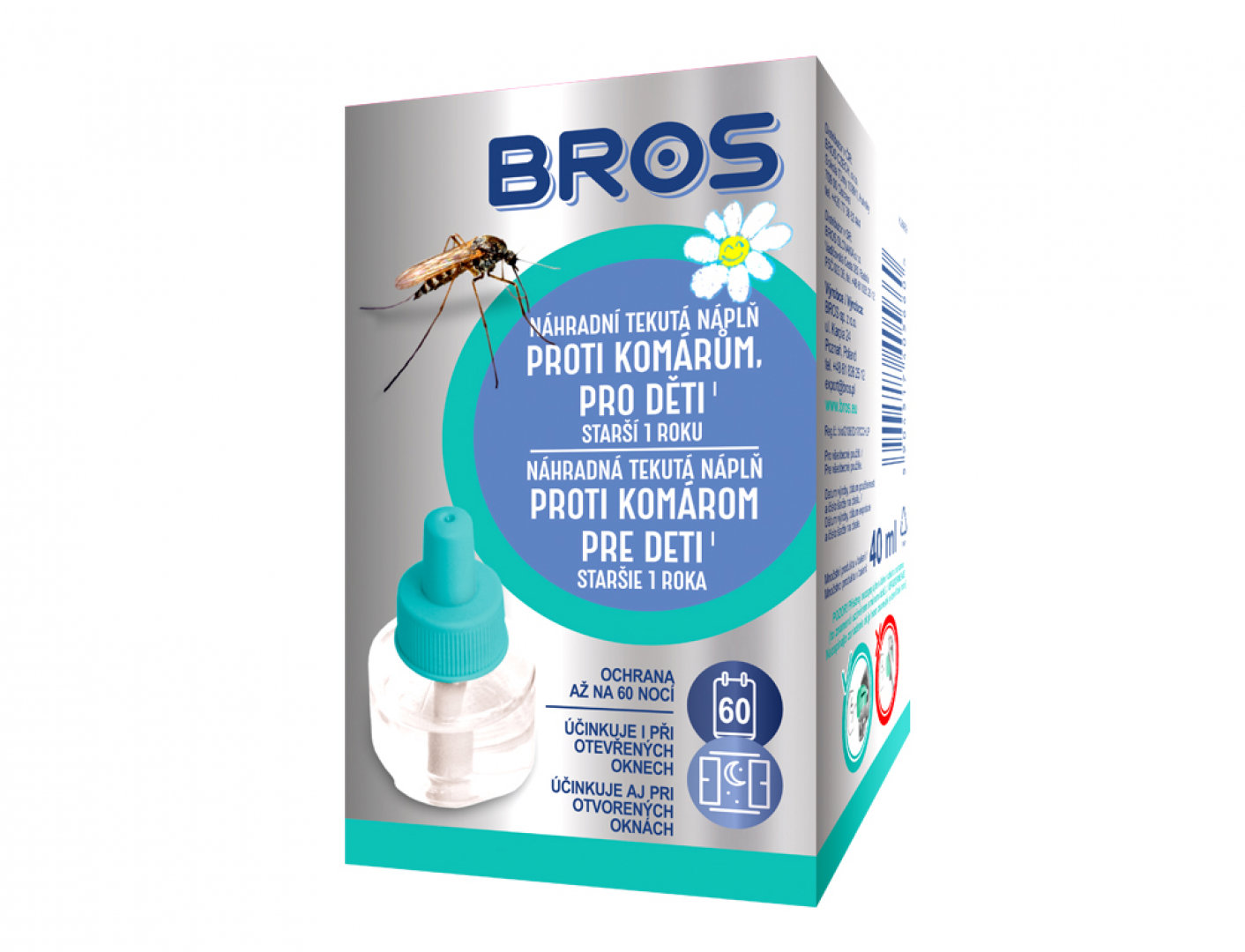 BROS tekutá náplň proti komárům pro děti 40 ml
