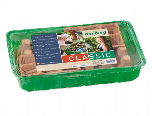 ROMBERG Minipařeniště M PLUS NATUR, plast, 36 x 22 x 13 cm, 24 kvěináčů