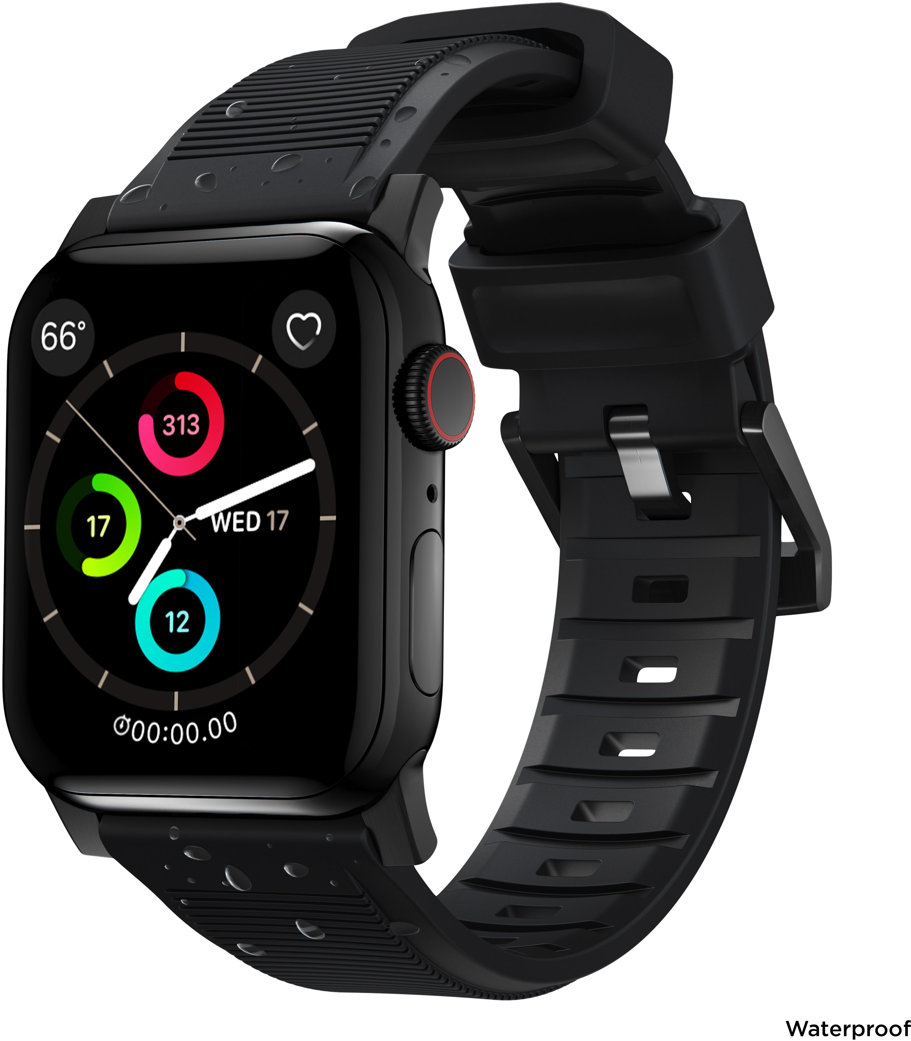 Nomad Rugged Strap Black/Black Apple Watch 42/44/45/Ultra 49mm