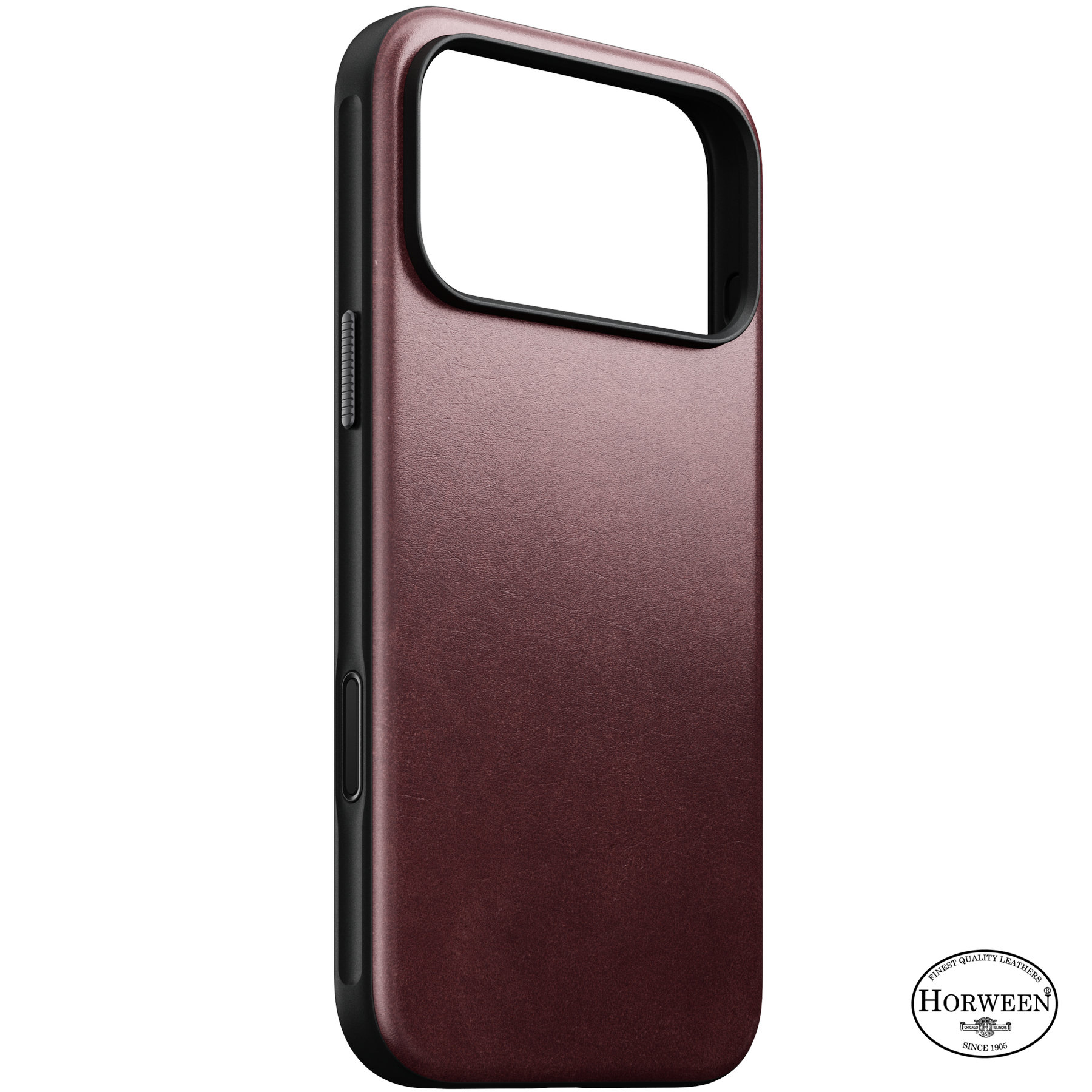 Nomad Modern Leather Case Burgundy (Horween) iPhone 18 Pro Max/17 Pro Max