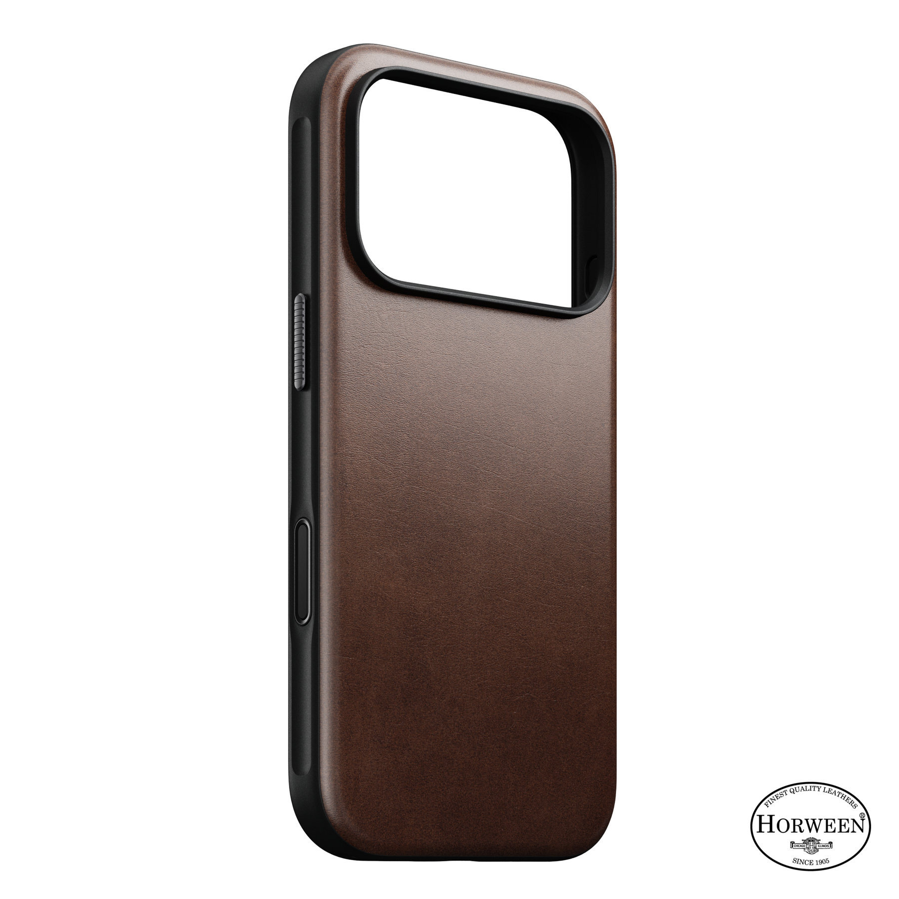 Nomad Modern Leather Case Rustic Brown (Horween) iPhone 18 Pro/17 Pro