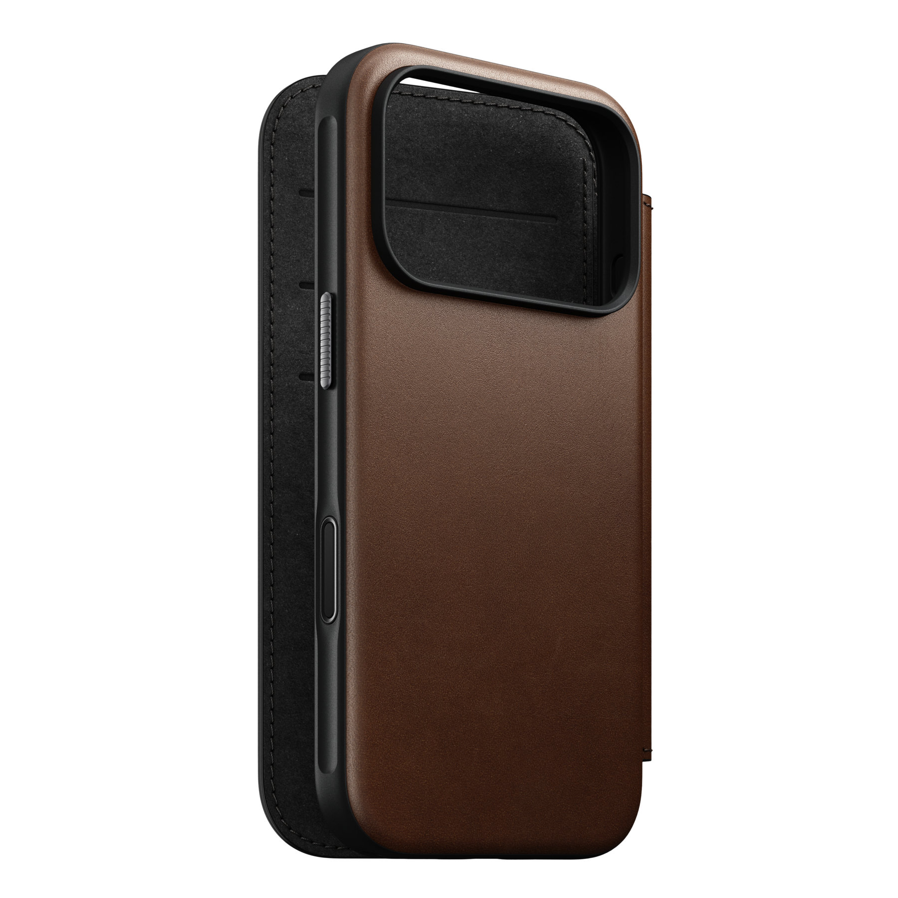 Nomad Modern Leather Folio Brown iPhone 18 Pro/17 Pro