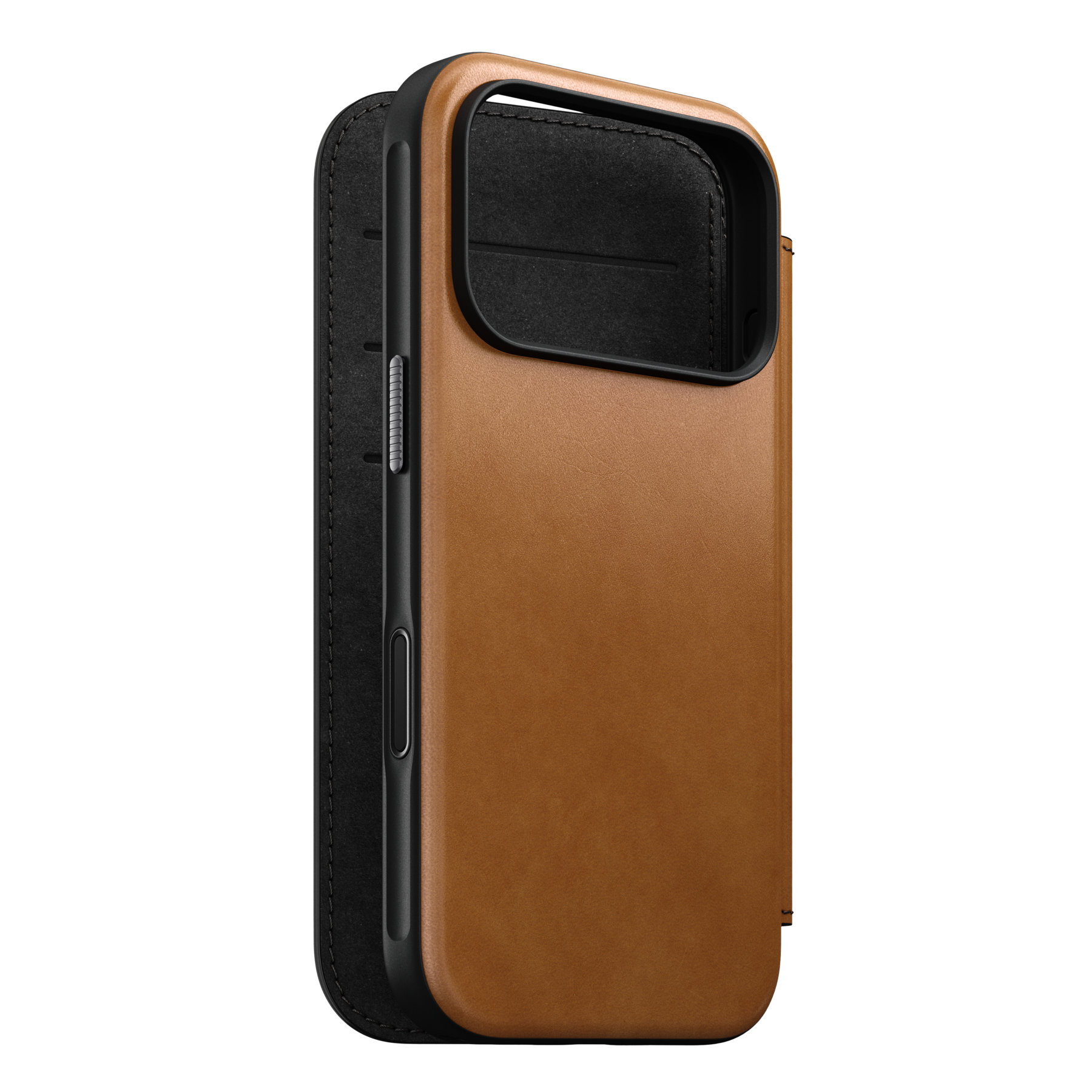 Nomad Modern Leather Folio English Tan iPhone 18 Pro/17 Pro