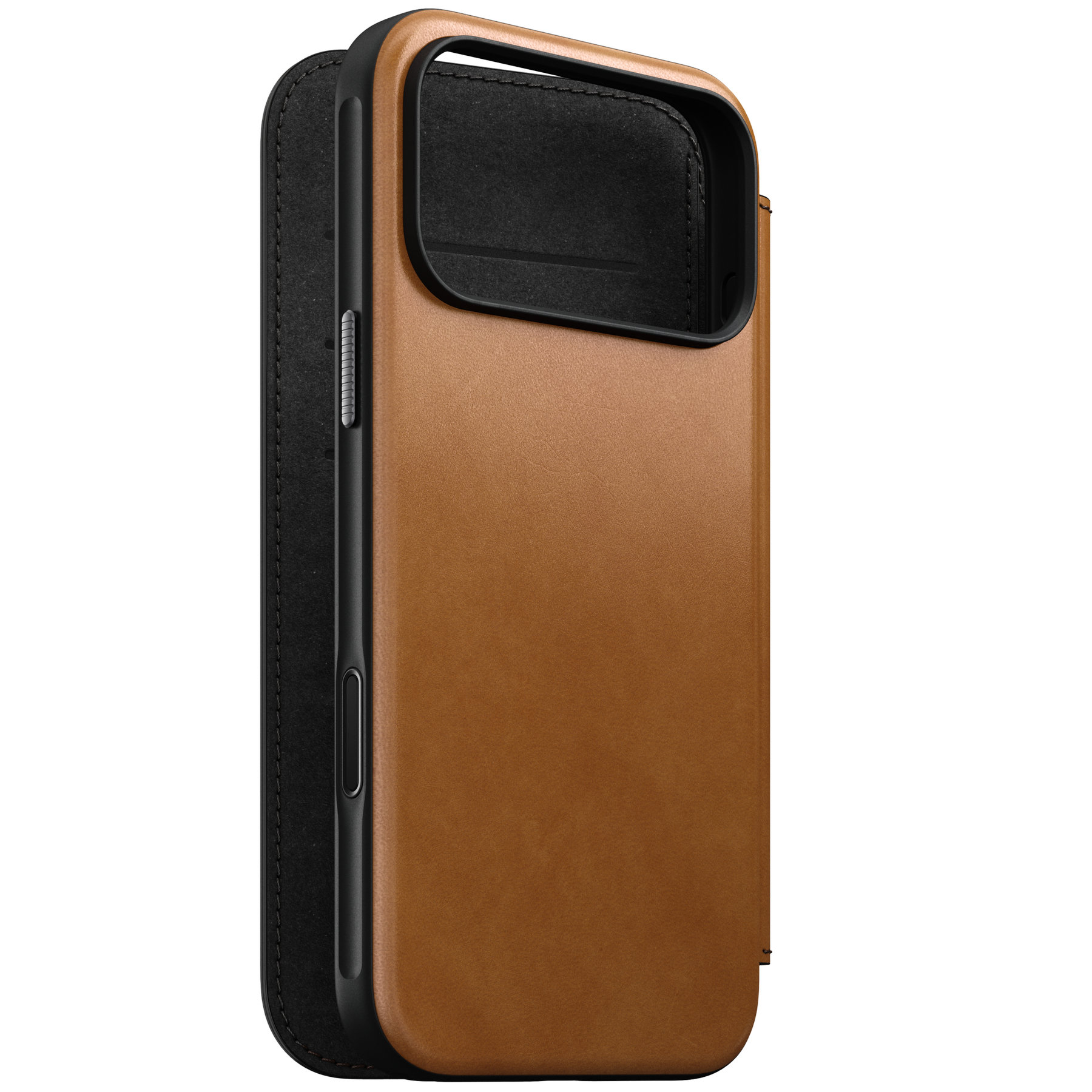 Nomad Modern Leather Folio English Tan iPhone 18 Pro Max/17 Pro Max