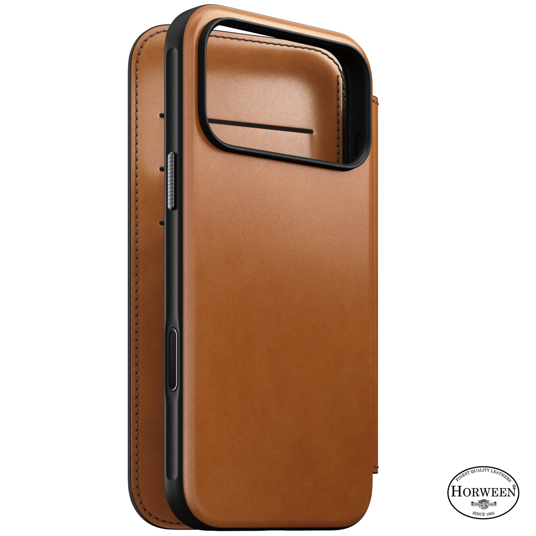 Nomad Modern Leather Folio Saddle (Horween) iPhone 18 Pro Max/17 Pro Max