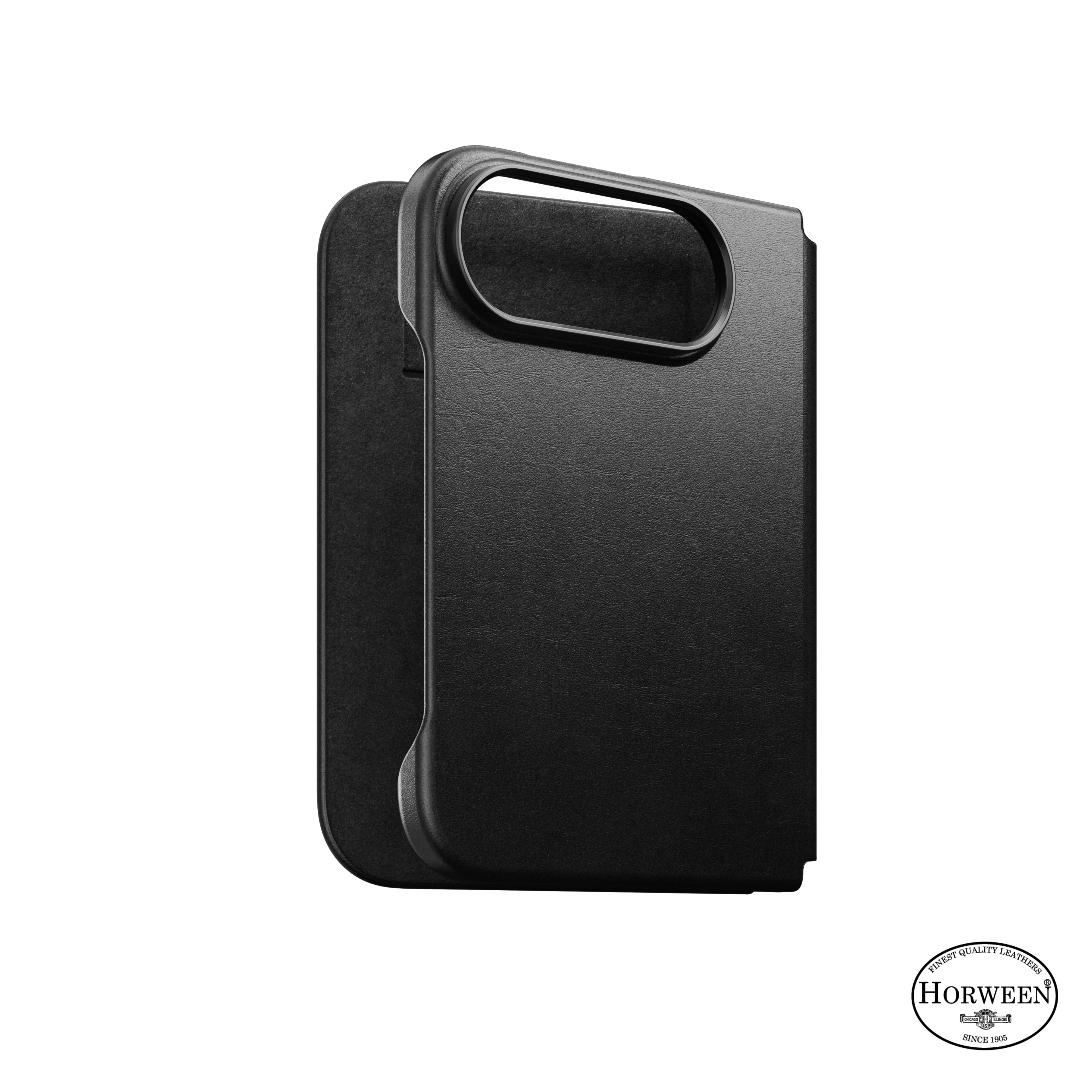 Nomad Traditional Leather Folio Black Horween iPhone Duo