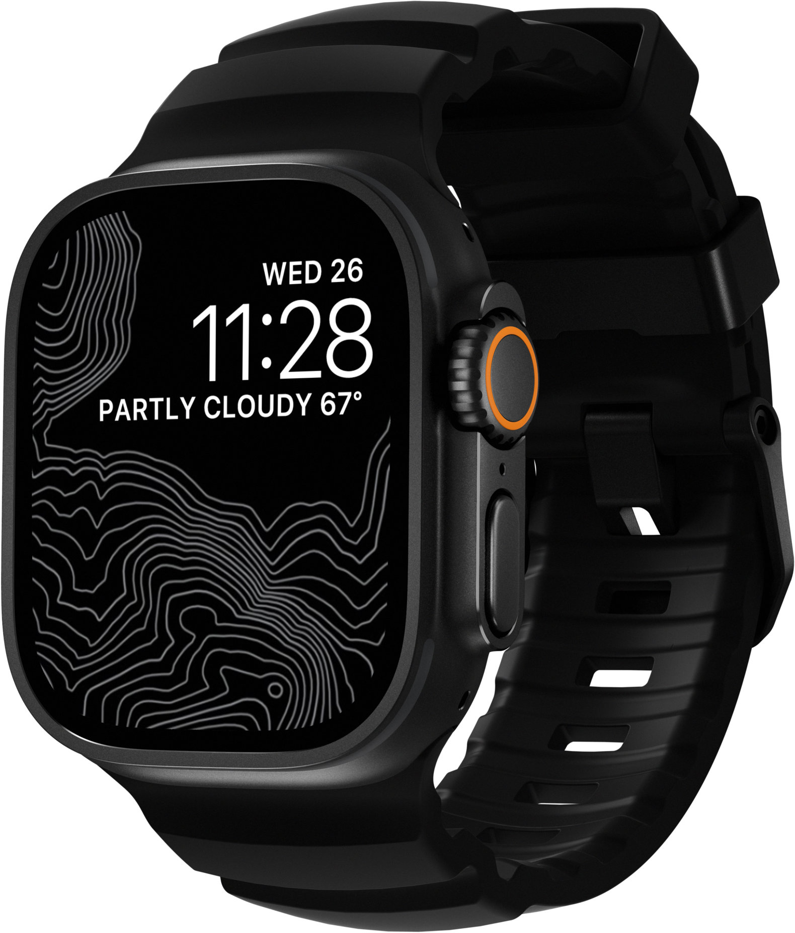 Nomad Rocky Point Band Carbon Black/Black AW 46mm/49mm