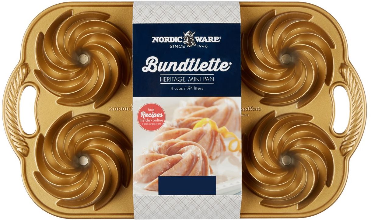 NW Mini bábovky Heritage plát se 6 formičkami 4 cup zlatá