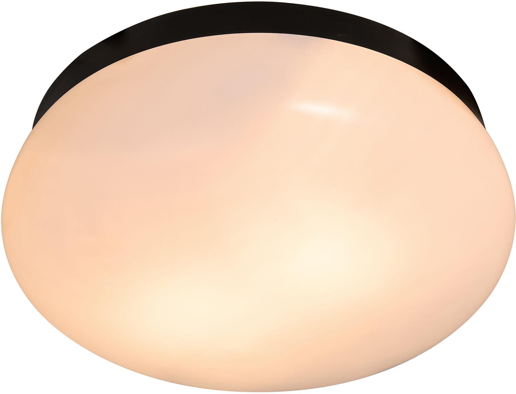 Nordlux Stropní stmívatelné LED světlo Foam IP44, 340 × 120 mm, 2 × E27, černé