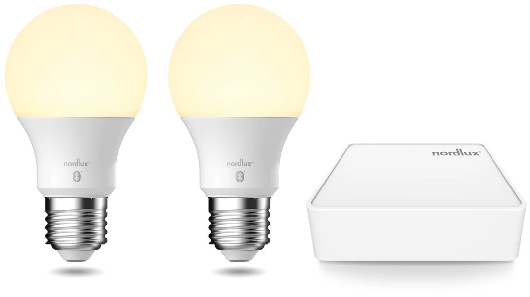 NORDLUX Startovací balíček s 2 ks LED E27 a Smart Light Bridge