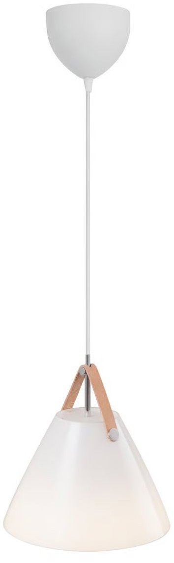 NORDLUX Skleněné svítidlo s koženým popruhem Strap 84313001