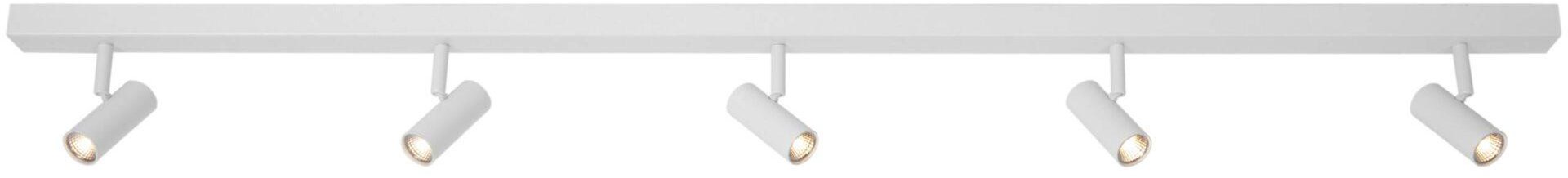 NORDLUX Stmívatelné spoty na liště Omari, LED, 120 × 35 × 1180 mm, 5 × 3,2 W, bílé
