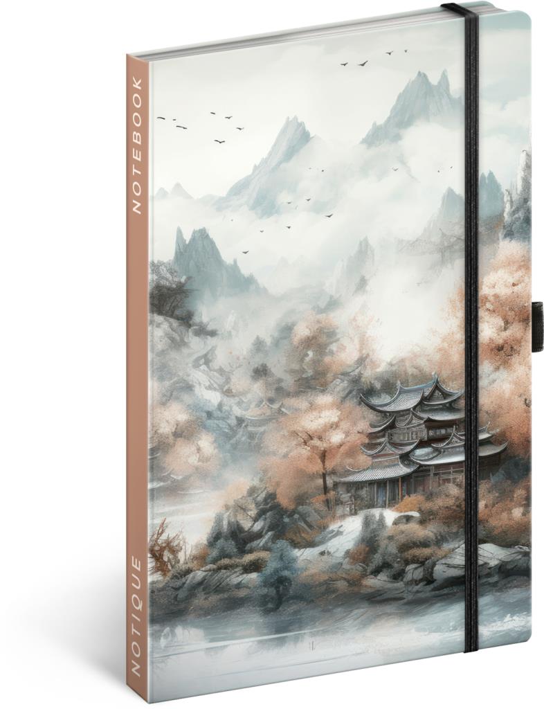 NOTIQUE Notes Japonsko, linkovaný, 13 × 21 cm