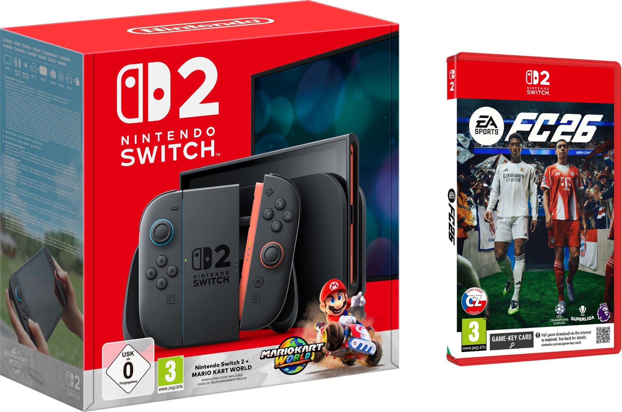 Nintendo Switch 2 + Mario Kart World + EA Sports FC 26